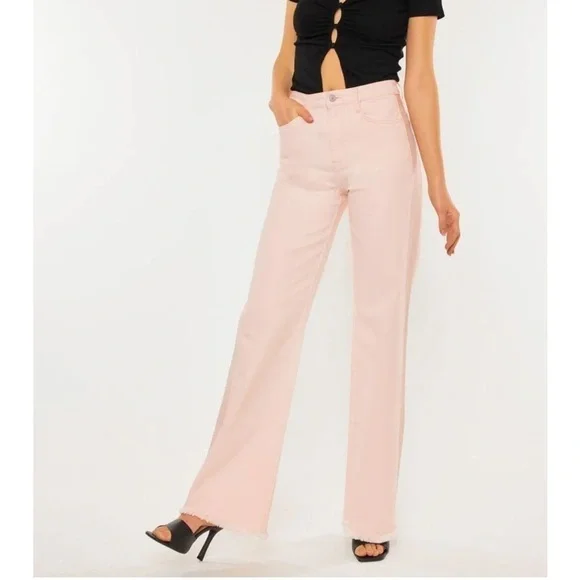 KanCan Ultra High Rise 90's Pink Flare (KC7444PK) SIZE 5/26 - Picture 7 of 8